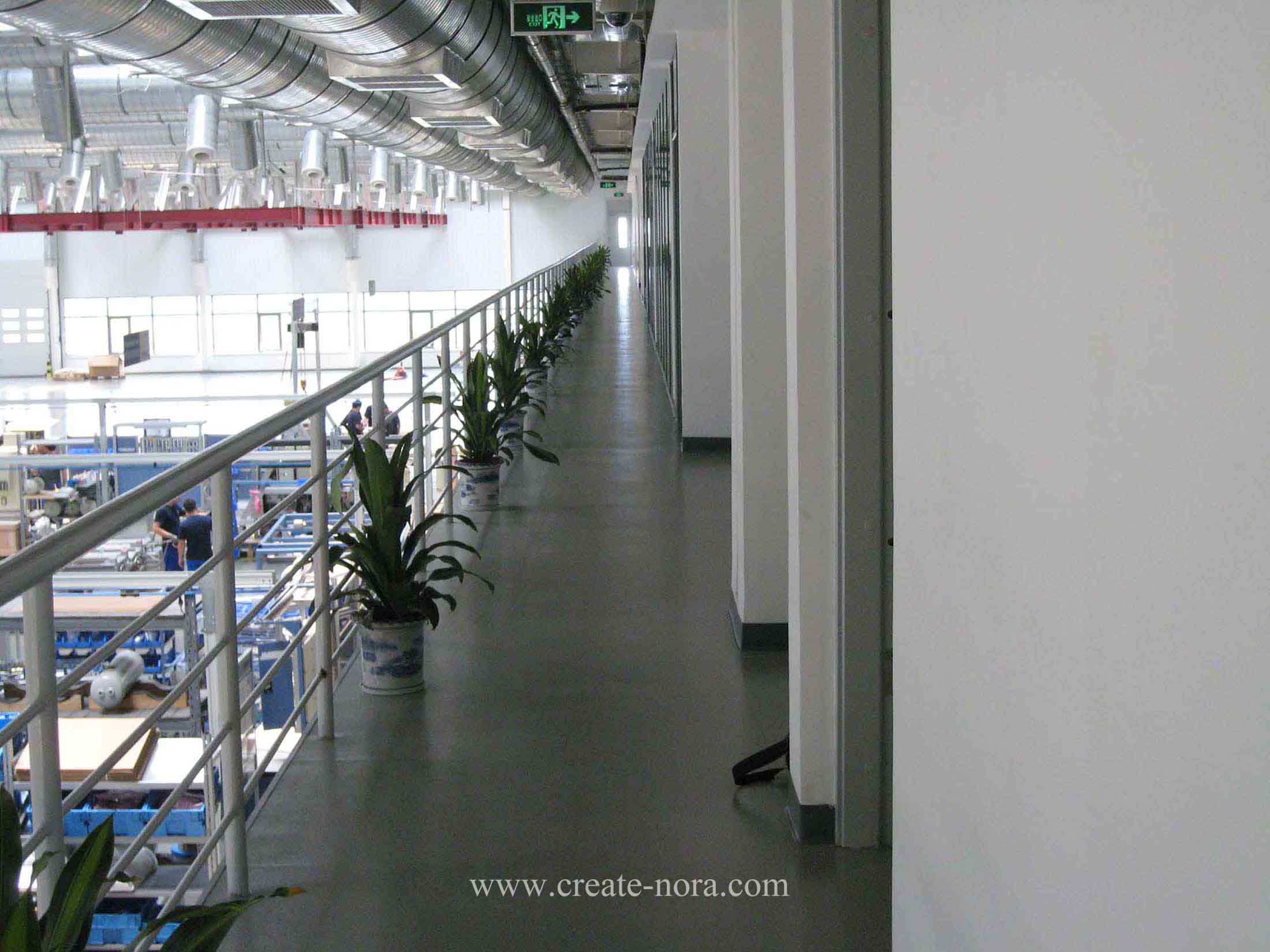 the photo of nora rubber flooring in Knorr-Bremse Systems for Rail Vehicles Co., Ltd 3